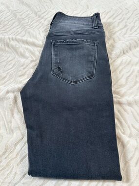 Flying Monkey Skinny Jeans Black Wash Distressed Size 25